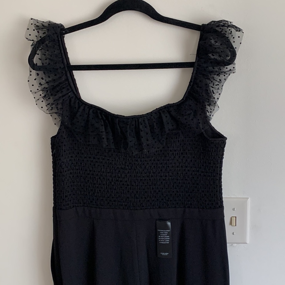 Ever new mercy ruffle sleeve jumpsuit black - Picture 3 of 6